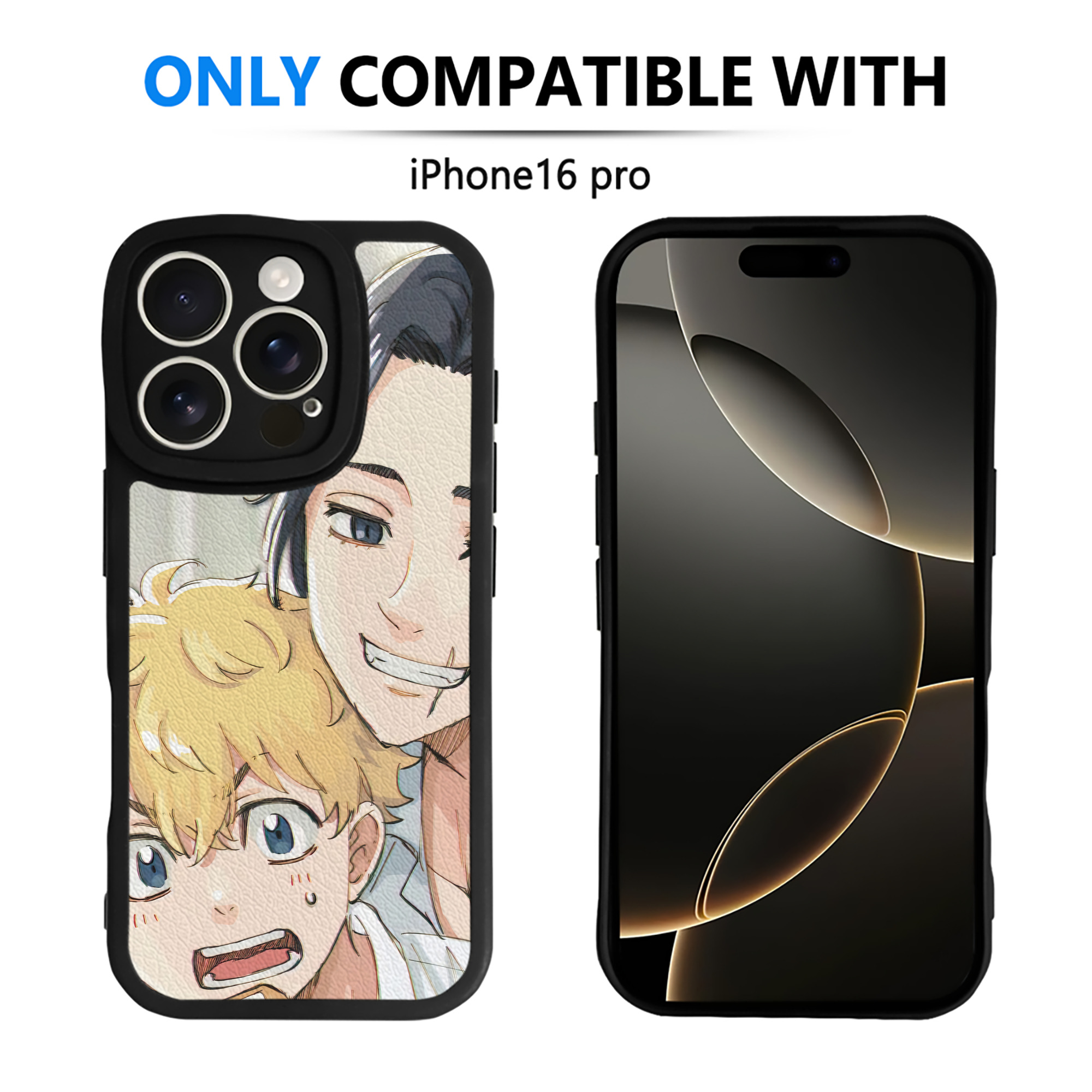 （画像用） 東京リベンジャーズ Tokyo Revengers 【iPhone 16シリーズ対応】シリコンスマホケース（レザー調） 材質：シリコン